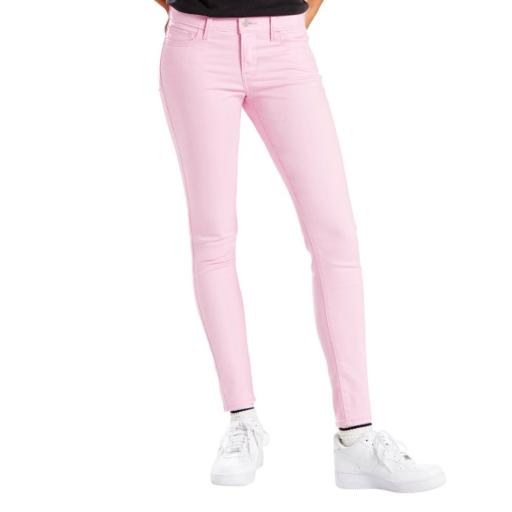 Levi's 535 Pink Super Skinny Denim Jeans | Light Pink | Sz 26